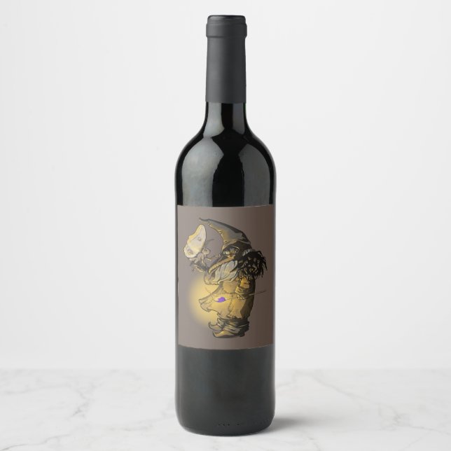 Etiqueta Para Botella De Vino Brillo (Anverso)