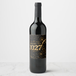 Etiqueta Para Botella De Vino Brindis por 2027