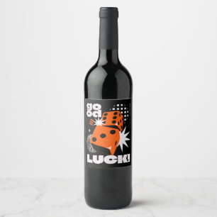 Etiqueta Para Botella De Vino Buena suerte