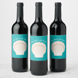 Etiqueta Para Botella De Vino Buenos tiempos de Shell-ebrate