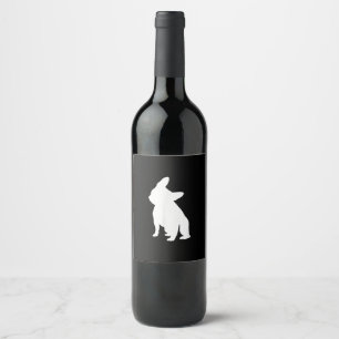 Etiqueta Para Botella De Vino bulldog francés simple regalo lindo de frenchia