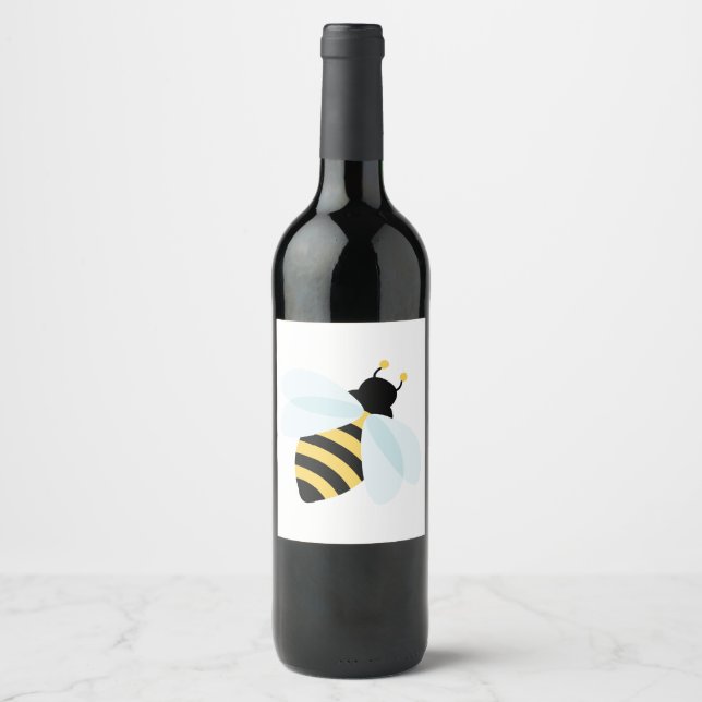 Etiqueta Para Botella De Vino Bumblebee (Anverso)