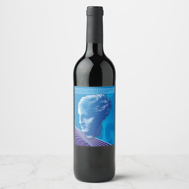 Etiqueta Para Botella De Vino Cabeza de Venus (Anverso)