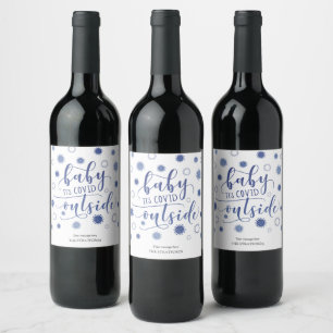 Etiqueta Para Botella De Vino CACHÉ FANTÁSTICO SU COVIDO FUERA DE LA TIPOgrafía 