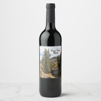 Etiqueta Para Botella De Vino Caída en Aspen