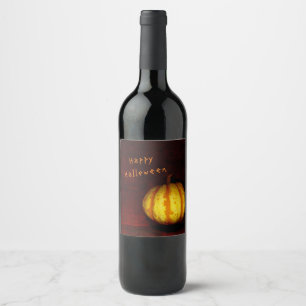 Etiqueta Para Botella De Vino Calabaza Levitate - Vida fija