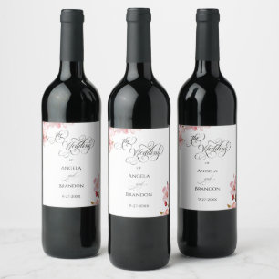 Etiqueta Para Botella De Vino Caligrafía Hawthorne