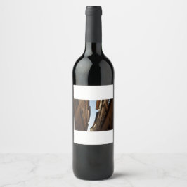Etiqueta Para Botella De Vino Calle bañada por el sol