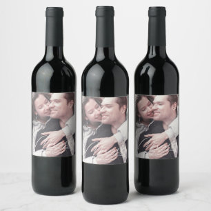 Etiqueta Para Botella De Vino Calligrafía Floral Dusty Mauve ID771