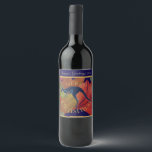 Etiqueta Para Botella De Vino Canguro australiano Merry Christmas personalizar<br><div class="desc">Un canguro gráfico australiano saltando por la calle principal deseando que los Navidades aplaudan donde quiera que vaya. Fondo colorido de hojas de otoño. Personalizar el texto de saludo.</div>