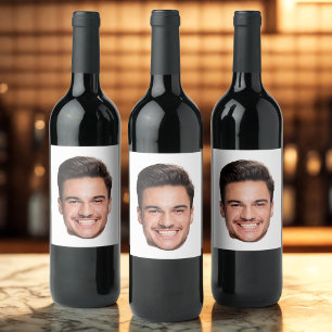 Etiqueta Para Botella De Vino Cara personalizada