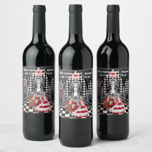 Etiqueta Para Botella De Vino Carnaval en una tierra mágica