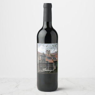 Etiqueta Para Botella De Vino Casco de Brujas en Bélgica