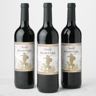 Etiqueta Para Botella De Vino Caza