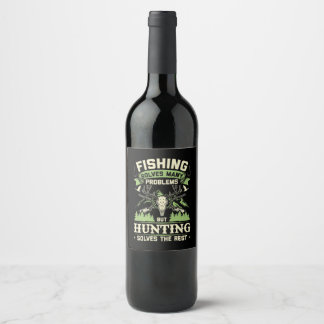 Etiqueta Para Botella De Vino Cazar resuelve muchos problemas en mi vida