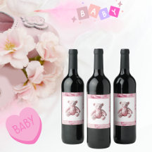 Celebración de osito de peluche con toile rosa ele