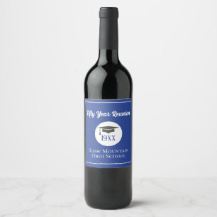 Etiqueta Para Botella De Vino ¡Celebren! Etiqueta de vino de clase Reunión de cu