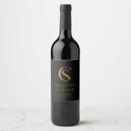 Etiqueta Para Botella De Vino Celestial Stroke