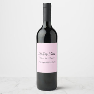 Etiqueta Para Botella De Vino cena de ensayo un día antes de la noche anterior n