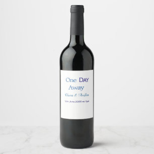 Etiqueta Para Botella De Vino cena de ensayo un día antes noche antes nombre da