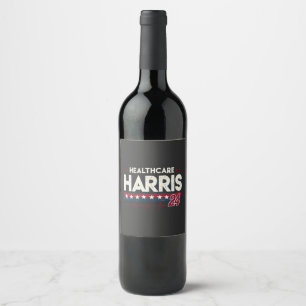 Etiqueta Para Botella De Vino Centros De Salud Para La Enfermería De Harris 24 K