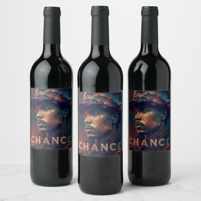 Etiqueta Para Botella De Vino Chance (Botellas)