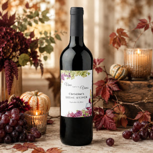 Etiqueta Para Botella De Vino Chic Vino antes de los Votos Despedida de Soltera