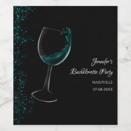 Etiqueta Para Botella De Vino Chicas fin de semana fiesta de soltera de fin de s