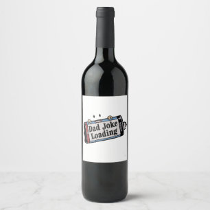 Etiqueta Para Botella De Vino Chiste del día del padre