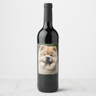 Etiqueta Para Botella De Vino Chow Chow