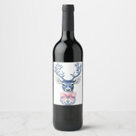 Etiqueta Para Botella De Vino Christmas Wine Bottle Label