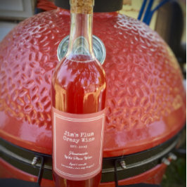 Etiqueta Para Botella De Vino Ciruela Silvestre Casera Divertida Personalizada