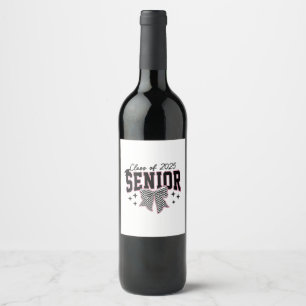 Etiqueta Para Botella De Vino Clase de Graduación Superior de Coquetas de Vaca d