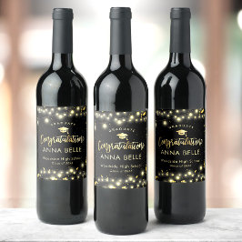 Etiqueta Para Botella De Vino Clase Personalizado de graduación personalizada de
