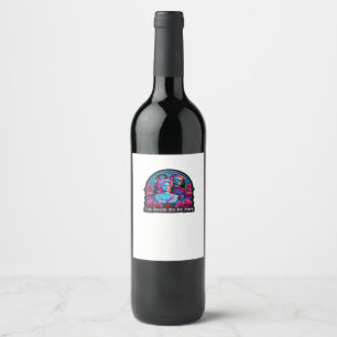 Etiqueta Para Botella De Vino Clásico de 'Hasta que la Muerte nos Separe' - Pere