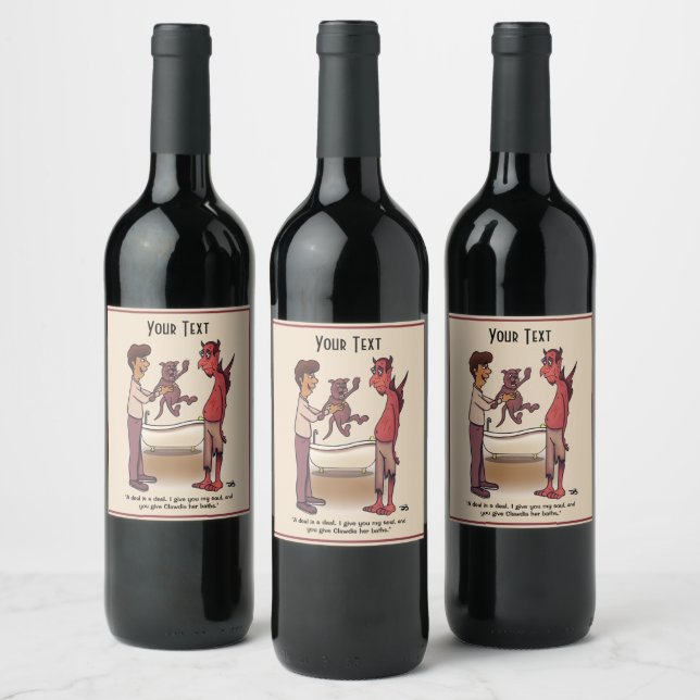 Etiqueta Para Botella De Vino Clawdia (Botellas)