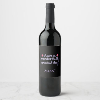 Etiqueta Para Botella De Vino Colección de regalos y cumpleaños de día especial 