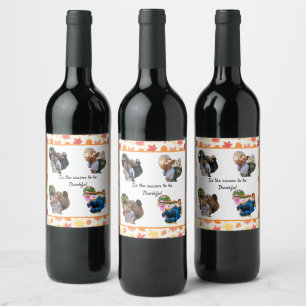 Etiqueta Para Botella De Vino collage de fotos de turquía en personalizado de ac