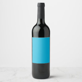 Etiqueta Para Botella De Vino Color azul brillante | Hex# 00aed9