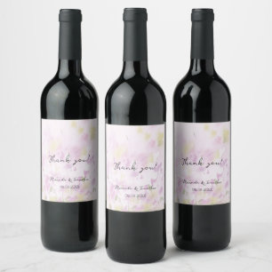 Etiqueta Para Botella De Vino Colorido Jardín Floral Boho de Primavera Verano