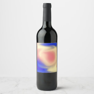 Etiqueta Para Botella De Vino Colorido Twirl