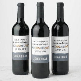 Etiqueta Para Botella De Vino Contador personalizado gracioso e impactante
