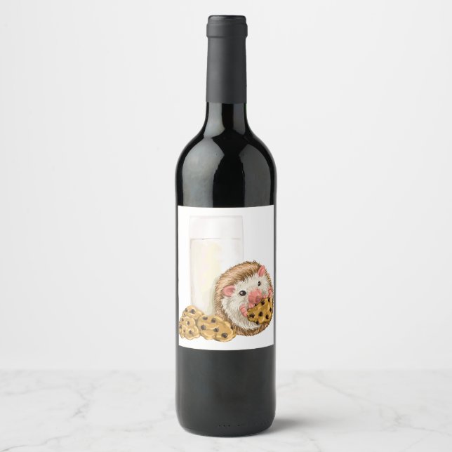 Etiqueta Para Botella De Vino Cookie Hog (Anverso)