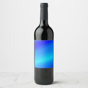 Etiqueta Para Botella De Vino Copper azul oscuro color de agua abstracto pastel
