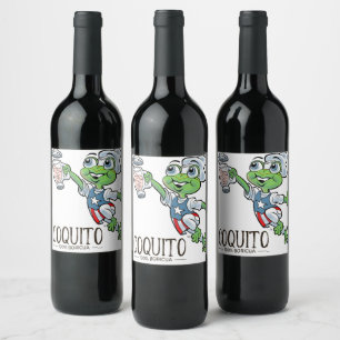Etiqueta Para Botella De Vino coquito bien puerto