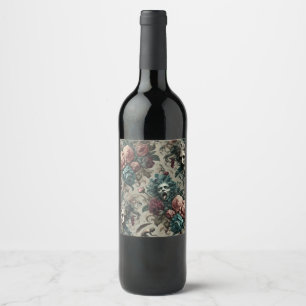 Etiqueta Para Botella De Vino Coro de un acuerdo imsagrado - Victoria gótica