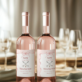 Etiqueta Para Botella De Vino Country Pink Girl New to the Club Golf Baby Shower