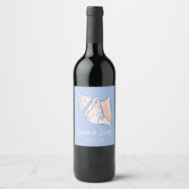 Etiqueta Para Botella De Vino crab (Anverso)