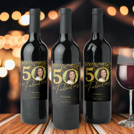 Etiqueta Para Botella De Vino Crea tu propia foto de cumpleaños fabulosa