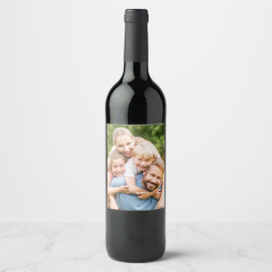 Etiqueta Para Botella De Vino Crea tu propia imagen personalizada de foto DIY